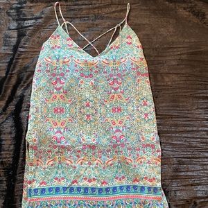 NWOT Maeve Floral High Low Tank
